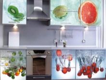 Кухні з фотодруком (54 фото): кухонні гарнітури з фотодруком на фасадах, «Орхідея» і «Кава», «Метелики» та інші малюнки