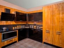 Кухні з шпони (43 фото): плюси і мінуси шпонованих кухонних гарнітурів. Що краще: натуральний шпон, екошпон або МДФ?