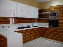 Кухні з шпони (43 фото): плюси і мінуси шпонованих кухонних гарнітурів. Що краще: натуральний шпон, екошпон або МДФ?