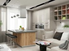 Кухня-вітальня 21-22 кв. м (51 фото): дизайн і планування кухні-вітальні 21-22 квадратних метрів