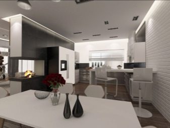 Кухня-вітальня 21-22 кв. м (51 фото): дизайн і планування кухні-вітальні 21-22 квадратних метрів
