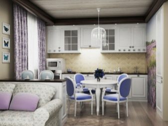 Кухня-вітальня 21-22 кв. м (51 фото): дизайн і планування кухні-вітальні 21-22 квадратних метрів