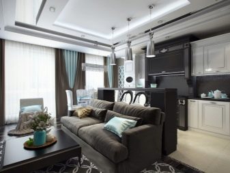 Кухня-вітальня 21-22 кв. м (51 фото): дизайн і планування кухні-вітальні 21-22 квадратних метрів