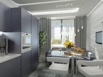Кухня-вітальня 21-22 кв. м (51 фото): дизайн і планування кухні-вітальні 21-22 квадратних метрів