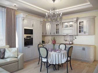 Кухня-вітальня 21-22 кв. м (51 фото): дизайн і планування кухні-вітальні 21-22 квадратних метрів