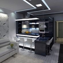 Кухня-вітальня 21-22 кв. м (51 фото): дизайн і планування кухні-вітальні 21-22 квадратних метрів