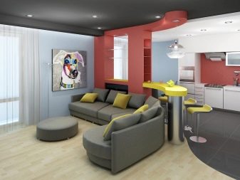Кухня-вітальня 23-24 кв. м (59 фото): планування кухні-вітальні 4 на 6 квадратних метра, бюджетні проекти, приклади інтер’єру