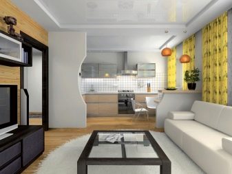 Кухня-вітальня 23-24 кв. м (59 фото): планування кухні-вітальні 4 на 6 квадратних метра, бюджетні проекти, приклади інтер’єру