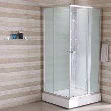Кутові душові кабіни з низьким піддоном: кабіни 70х70 см і 80х80 см, 90х90 см і 100х100 см, інші моделі