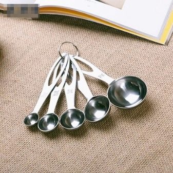 Мірні ложки: набір ложечок для сипучих продуктів. Скільки міліграмів у ложці малих обсягів? Пластикові, металеві і інші варіанти для кухні
