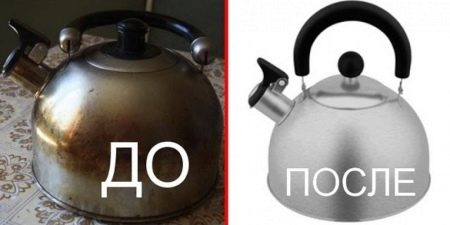Ніж почистити чайник з нержавіючої сталі зовні? 12 фото Як відмити від жиру і накипу виріб з нержавіючої сталі в домашніх умовах