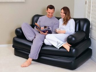 Надувні дивани-ліжка: трансформери 5 в 1, ІNTEX, Bestway і моделі інших виробників, дивани-ліжка з насосом і без нього