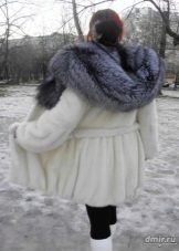 Норкова шуба з полював (55 фото): з коміром з чорнобурки, шуба з норки з обробкою з чорнобурки
