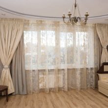 Подвійні штори у вітальню (42 фото): новинки дизайну штор в зал. Сучасні кавові та інші подвійні штори