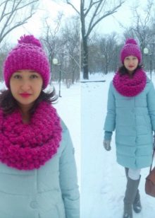 Шапка з товстої пряжі (89 фото): жіночі зимові шапки з товстих ниток, з відворотом, англійської гумкою