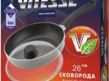 Сковороди ViTESSE: сковорідки-гриль з керамічним покриттям, вок і інші моделі
