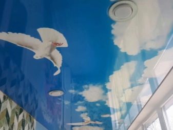 Стелі з малюнком в зал (39 фото): який візерунок на стелю вибрати для вітальні?