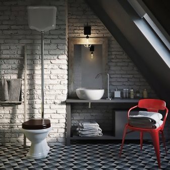 Туалет під сходами (43 фото): розміри санвузла під сходами на другий поверх і проекти розміщення під нею, варіанти для дерев’яного будинку