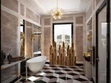 Ванна в стилі арт-деко (39 фото): оформлення ванної кімнати. Гарні приклади інтер’єру
