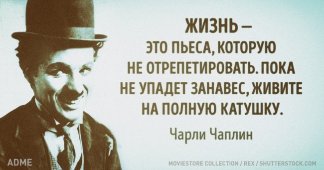 15 влучних цитат неперевершеного коміка всіх часів Чарлі Чапліна