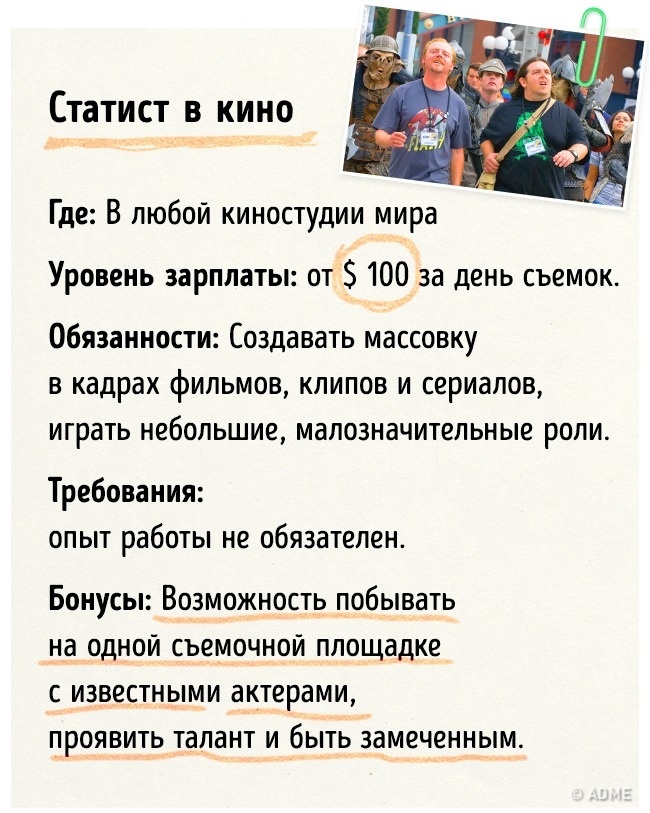 16 незвичайних і крутих робіт, про які мріє кожен з нас