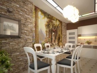 3D-шпалери для кухні (43 фото): вибираємо красиві 3D-шпалери для стін в інтер’єр, миються та інші види стереоскопічних шпалер для кухні різної площі