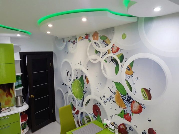 3D-шпалери для кухні (43 фото): вибираємо красиві 3D-шпалери для стін в інтер’єр, миються та інші види стереоскопічних шпалер для кухні різної площі