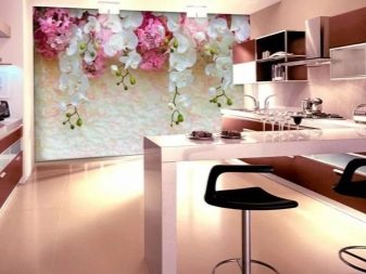 3D-шпалери для кухні (43 фото): вибираємо красиві 3D-шпалери для стін в інтер’єр, миються та інші види стереоскопічних шпалер для кухні різної площі