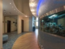 Акваріуми в стіні (35 фото): вбудований плоский акваріум між кімнатами, підвісний тонкий акваріум в ніші і інші варіанти. Їх дизайн