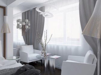 Білі штори в спальню (35 фото): приклади красивого інтер’єру з чорно-білими і білими шторами, цікаві новинки