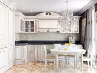 Біла кухня в сучасному стилі (62 фото): стильні кутові кухонні гарнітури в інтер’єрі, дизайн маленьких і великих красивих кухонь білого кольору