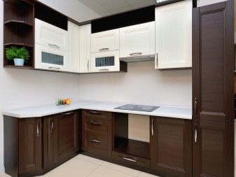 Біло-коричнева кухня (58 фото): особливості кухонного гарнітура в біло-коричневих тонах в інтер’єрі кухні, варіанти дизайну