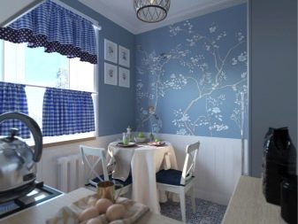 Біло-синя кухня (64 фото): особливості вибору кухонного гарнітура в білому-синьому кольорі для дизайну інтер’єру кухні, акценти на стінах в аналогічних тонах