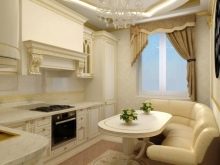 Бежева кухня (116 фото): глянцева і матова кухні в бежевих тонах в дизайні інтер’єру, поєднуємо з гарнітуром шпалери та меблі бежевого кольору
