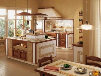 Бежево-коричнева кухня (фото 48): дизайн і вибір кухонного гарнітура в шоколадно-бежевих тонах, приклади в інтер’єрі