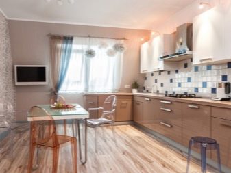 Бежево-коричнева кухня (фото 48): дизайн і вибір кухонного гарнітура в шоколадно-бежевих тонах, приклади в інтер’єрі