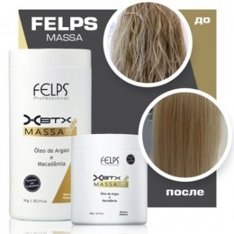 Ботокс для волосся Felps Professional: опис засобів XBTX Okra Massa і Xmix Banho de Verniz, інструкція по застосуванню. Відгуки професіоналів