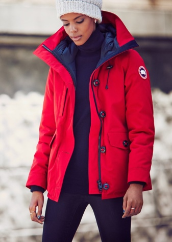 Canada Goose (86 фото): пуховики і зимові куртки, жіночі парки та дитячі комбінезони, куртки, відгуки про фірму