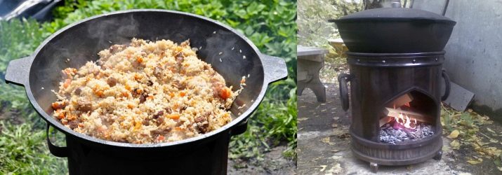 Чавунні казани (30 фото): моделі з кришкою і піччю на 8, 12 і 16 літрів, особливості казанів з Узбекистану. Як підготувати до першого використання?