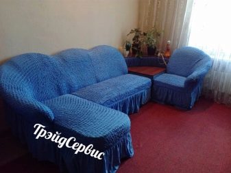 Чохли на дивани без підлокітників: вибираємо зі спідницею на 3-місні та двомісні, на прямі і кутові дивани, на гумці і інші моделі