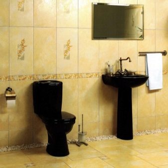 Чорні унітази (55 фото): підвісні, і підлогові моделі, унітази чорно-білого кольору в дизайні інтер’єру туалету, чорні матові унітази з інсталяцією і кришкою