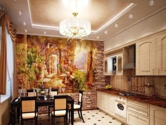 Декор стін на кухні (56 фото): як прикрасити стіни наклейками? Варіанти декорування порожніх стін тарілками в сучасному стилі. Приклади интереьера