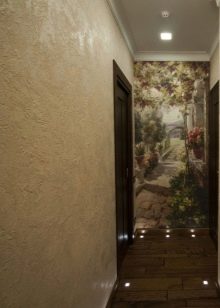 Декоративна штукатурка для внутрішньої обробки коридору (71 фото): оздоблення стін в інтер’єрі передпокою, фактурна і венеціанська штукатурки