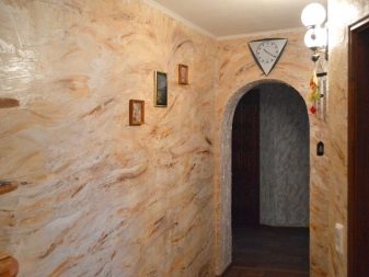 Декоративна штукатурка для внутрішньої обробки коридору (71 фото): оздоблення стін в інтер’єрі передпокою, фактурна і венеціанська штукатурки
