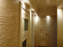 Декоративна штукатурка для внутрішньої обробки коридору (71 фото): оздоблення стін в інтер’єрі передпокою, фактурна і венеціанська штукатурки