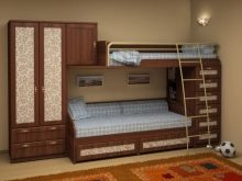 Дитячі двоярусні ліжка з диваном (53 фото): двоповерхові ліжка з горищем для дітей і підлітків, моделі в кімнату для дівчаток і хлопчиків