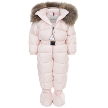 Дитячий комбінезон Moncler (65 фото): зимовий пуховий напівкомбінезон Монклер для дівчаток, відгуки