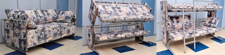 Диван-трансформер в двоярусне ліжко: вибираємо двоповерховий трансформер для малогабаритної квартири