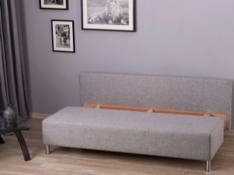 Диван «єврокнижка» без підлокітників (41 фото): моделі 190 см та іншої довжини, розміри прямих і кутових диванів