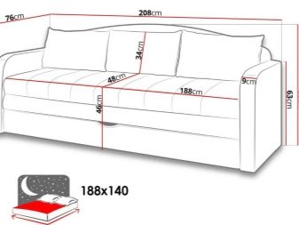 Дивани-ліжка з ящиком для білизни (41 фото): прямі і кутові моделі з місцем для зберігання і з ортопедичним матрацом